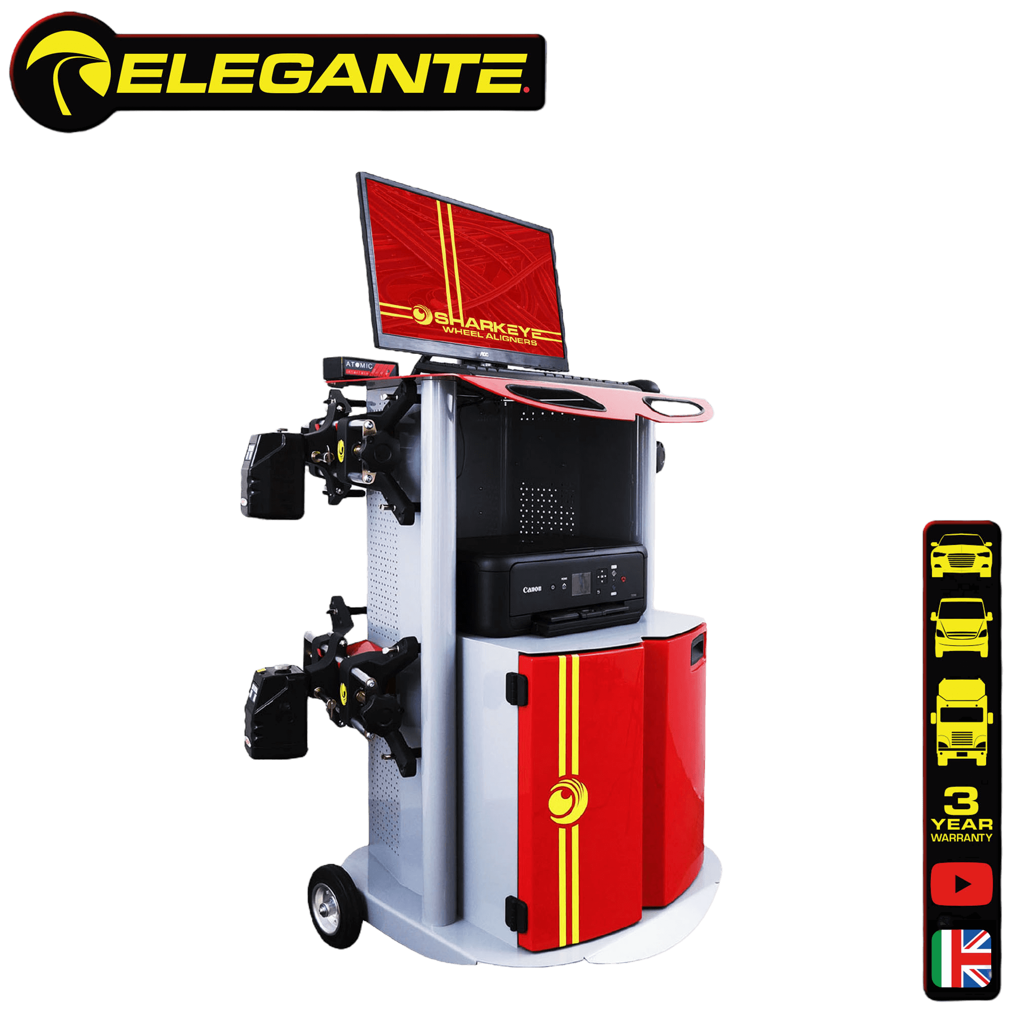 Elegante 8 Sensor CCD Computerised Wheel Aligner