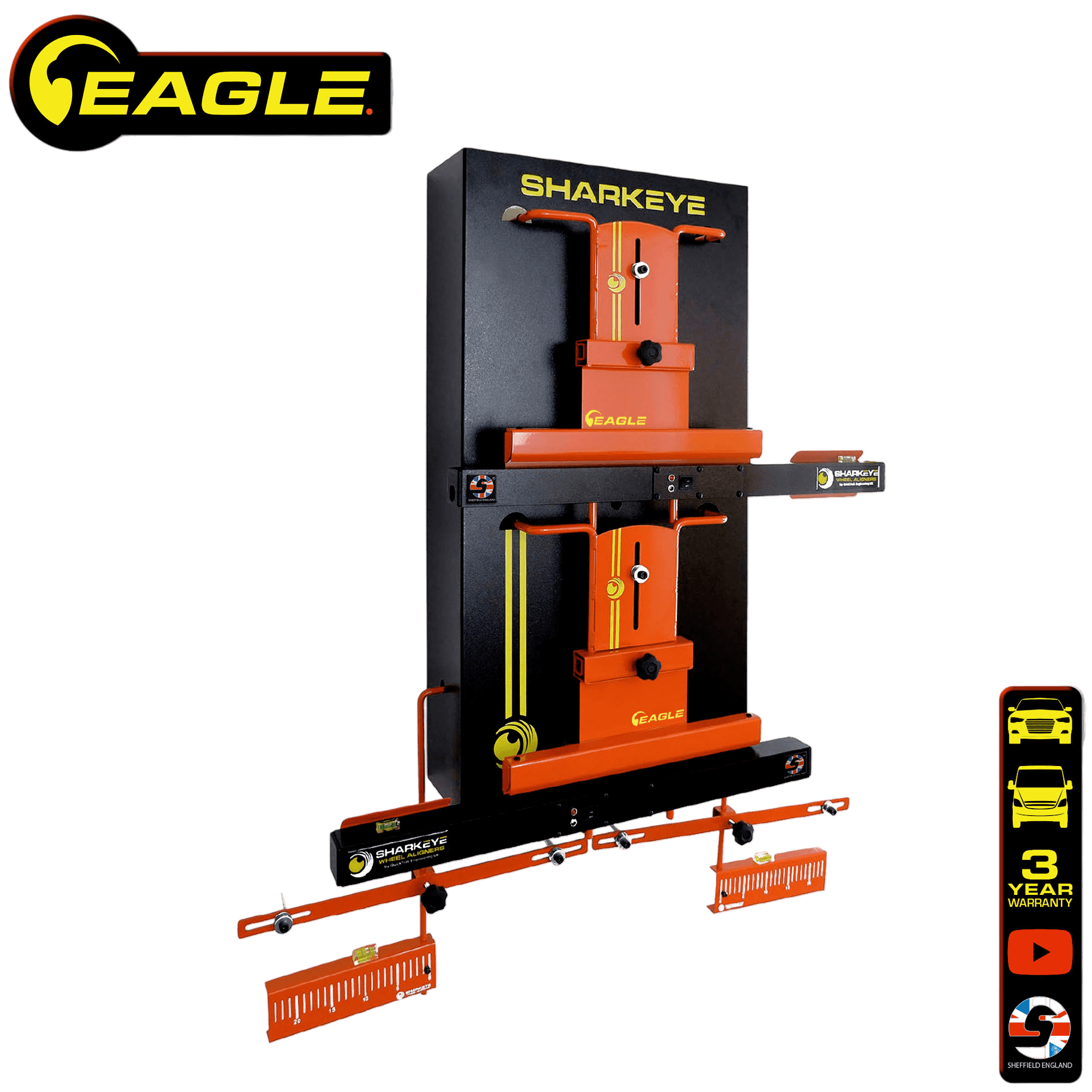 Sharkeye Eagle PC4WLA 4 Wheel Laser Alignment Gauges