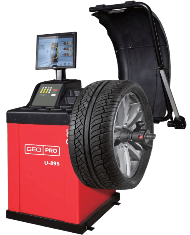 GEO PRO U895 Fully Automatic Wheel Balancer with 17 Inch LCD Screen