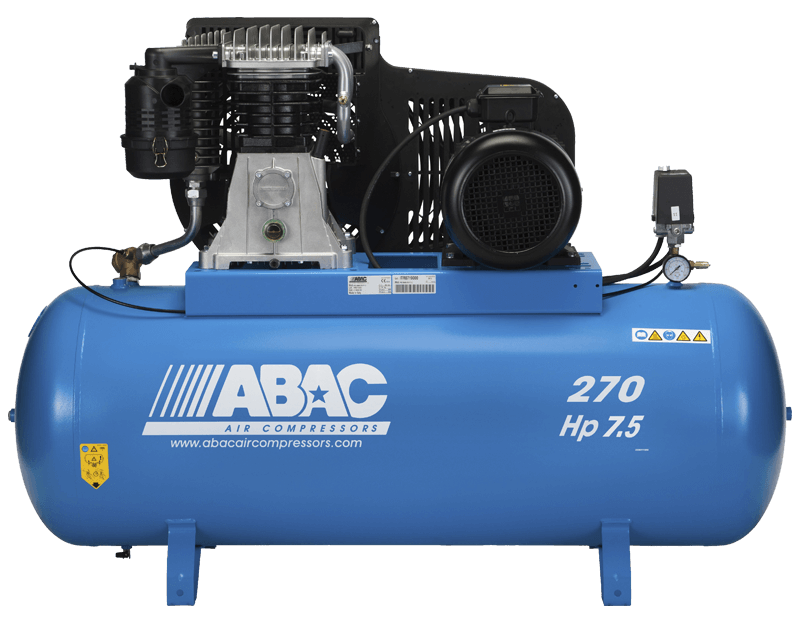 Abac B6000 Pro 7_5 Hp 3 Phase 270 Litre Air Compressor