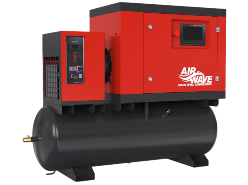 Airwave Micro-Speed Vari-Speed 7_5hp 5_5kW 200l Tank Mounted and Dryer